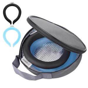 2PCS Neck Coolers Ice Cold Ring,with Insulated Bag,Wearable Neck Shoulder Cooling Tube for Hot Weather, Ice Collar for Outdoor Workers, Sports. Reusable Cool Wraps, Mixed Colors (Blue Black) 2Pcs Official Sale Online
