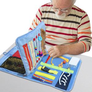 Fidget Blanket for Adults with Dementia, Dementia Activities for Seniors, Alzheimer's and Dementia Therapy Aid Busy Blanket, Anxiety Relief, Sensory Stimulation Perfect Cheap Online
