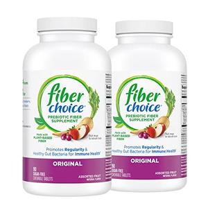 Fiber Choice Daily Prebiotic Fiber Chewable Tablets, Assorted Fruit, 90 Count (Pack of 2) Buy Cheap Authentic