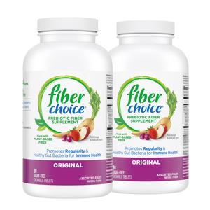 Fiber Choice Daily Prebiotic Fiber Chewable Tablets, Assorted Fruit, 90 Count (Pack of 2) Perfect
