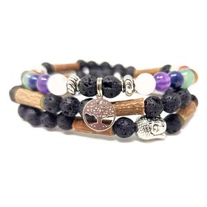 W88 | Diffuseur noisetier et 7 pierres chakras Free Shipping With Credit Card