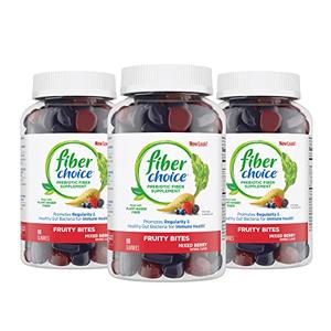 Fiber Choice Fruity Bites Daily Prebiotic Fiber Supplement Gummies, Mixed Berry, 90 Count (Pack of 3) Many Kinds Of Cheap Online