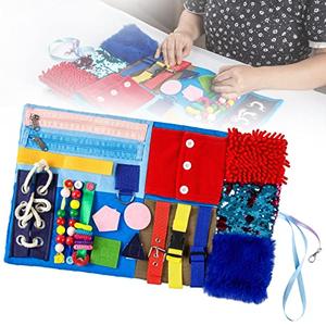 Fidget Blanket for Elderly, Dementia Alzheimers Products, Sensory Blanket Memory Loss Fidget Toys, Autistic Activities Pad, Anxiety Relief Improves Mental Stimulation Outlet Countdown Package