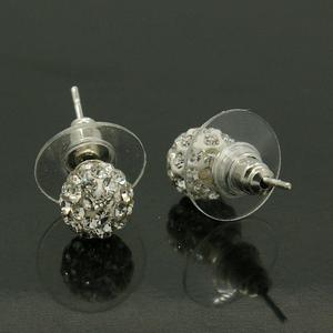 R00 | Boucles d'oreilles shamballas blancs Sale Low Cost
