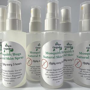 Mosquito/Bugs Natural Skin Spray, Natural Ingredients, Brina Organics Discount Shop For