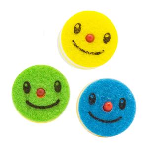 Cute Raindeer Nose Smiley Dish Sponge 3pcs (Asst) Cheap Footlocker