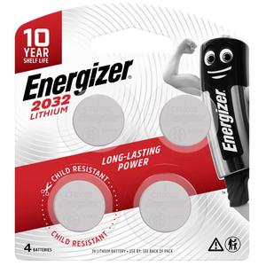 Energizer 2032 Lithium Coin Batteries 4 Pack Outlet New