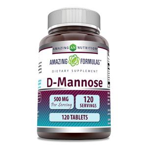 Amazing Formulas D-Mannose Supplement | 500 Mg Per Serving | 120 Tablets | Non-GMO | Gluten Free | Made in USA Pre Order