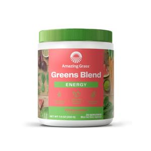 Amazing Grass Greens Blend Energy: Smoothie Mix, Super Greens Powder & Plant Based Caffeine with Matcha Green Tea & Beet Root Powder, Watermelon, 30 Servings (Packaging May Vary) Tumblr Online