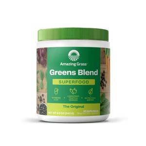 Amazing Grass Greens Blend Superfood: Super Greens Powder Smoothie Mix for Boost Energy ,with Organic Spirulina, Chlorella, Beet Root Powder, Digestive Enzymes & Probiotics, Original, 30 Servings Cheap Brand New Unisex