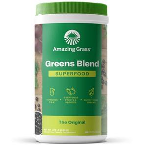 Amazing Grass Greens Blend Superfood: Super Greens Powder Smoothie Mix for Boost Energy ,with Organic Spirulina, Chlorella, Beet Root Powder, Digestive Enzymes & Probiotics, Original, 60 Servings With Credit Card Cheap Online