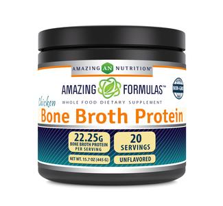Amazing Formulas Chicken Bone Broth Protein Powder Supplement | Unflavored | Non-GMO | Gluten Free | Made in USA (15.7 Oz, Unflavored) Find Great For Sale