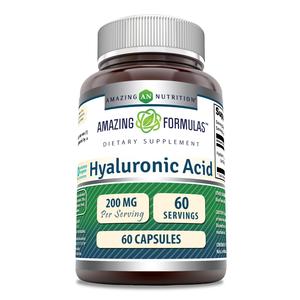 Amazing Formulas Hyaluronic Acid Supplement | 200 Mg | 60 Capsules | Non-GMO | Gluten Free | Made in USA Recommend