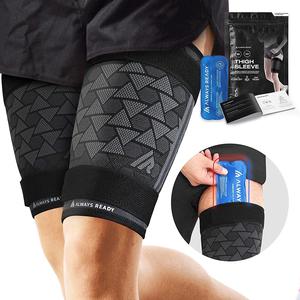 Always Ready, Thigh Compression Support Sleeve (2 Per Pack) with Hot & Cold Gel Pack for Hamstring & Quadricep Muscle Strains & Injury, Men & Women, Two Adjustable Compression Straps, Non-Slip (XXL) Cheapest Cheap Online