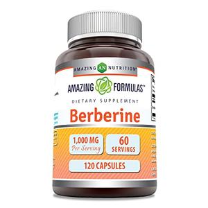 Amazing Formulas Berberine 1000mg Per Serving 120 Capsules Supplement | Non GMO | Gluten Free | Made in USA Cheap Visa Payment
