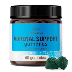 HERBAMAMA Adrenal Support Gummies for Energy, Stress & Relaxation w/Ashwagandha, Rhodiola Rosea, Holy Basil & Astragalus Root - Cortisol Manager & Adrenal Restore - 60 Vegan, Non-GMO Chews Clearance How Much