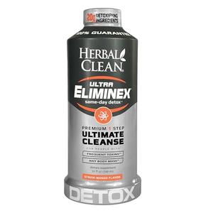 Herbal Clean - Ultra Eliminex, Premium 1 Step Ultimate Cleanse, Same-Day Detox, (Straw-Mango, 32 fl oz) Outlet Clearance Store