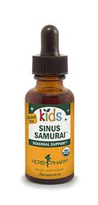 Herb Pharm Kids Certified- Alcohol-Free Sinus Samurai Liquid Herbal Formula, Organic, 1 Fl Oz Clearance Factory Outlet