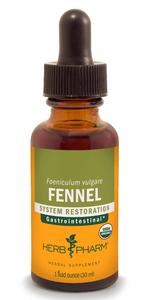 Herb Pharm Certified Organic Fennel Liquid Extract for Digestive System Support - 1 Ounce (DFENN01) Manchester Sale Online