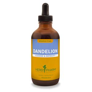 Herb Pharm Certified Organic Dandelion Liquid Extract for Cleansing and Detoxification, Alcohol-Free Glycerite, 4 Ounce Cheap Sale Countdown Package