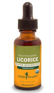 Herb Pharm Certified Organic Licorice Liquid Extract for Endocrine System Support - 1 Ounce (DLIC01) Outlet Amazing Pice
