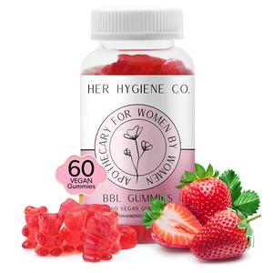 Her Hygiene Co. Butt Enhancing Gummy Supplement, Big Booty Enhancer, Multivitamin for Women, Glute Boost Vitamins for a Max Gains & Natural Curves, Workout Support, 60 Vegan Gummies Clearance Huge Surprise
