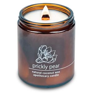 Hemlock Park Crackling Wood Wick Candle Handcrafted with Natural Coconut Wax and Essential Oils (Desert Prickly Pear, Standard 8 oz) Free Shipping Factory Outlet