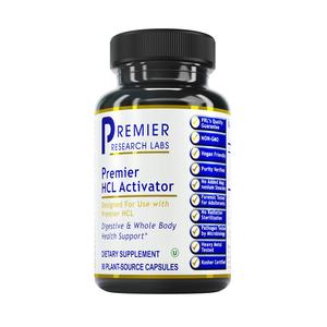 Premier Research Labs HCL Activator - for Digestion & Digestive Aid - Vegetarian-Source Pepsin - with Tomato, Turmeric & Cinnamon Bark - Vegetarian & Vegan - 90 Plant-Source Capsules Cheap Sale Websites