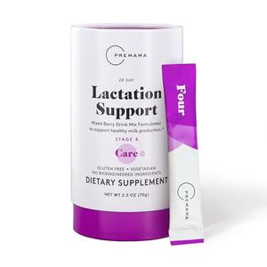 Premama Lactation Supplement, Dietary Support, Support Healthy Breast Milk, Essential Nutrients for Nursing Moms, Gluten-Free, Vegetarian, Mixed Berry Drink Mix, 28 Single-serve Packets Classic For Sale