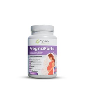 Pregnaforte Prenatal Multivitamin 60 days: Folic acid, Omega-3 DHA/EPA, Vitamins A, B6, B12, C, D3, E & Minerals: Calcium, Iron, Zinc, Magnesium - Before, During & Post Pregnancy, Non-GMO Gluten Free Brand New Unisex