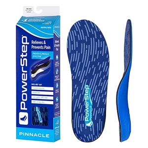 Powerstep Pinnacle Insoles - Orthotics for Plantar Fasciitis & Heel Pain Relief - Full Length Orthotic Insoles to Relieve Pain with Moderate Pronation - #1 Podiatrist Recommended (M 8-8.5, F 10-10.5) Excellent Sale Online