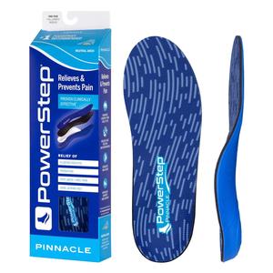Powerstep Pinnacle Insoles - Orthotics for Plantar Fasciitis & Heel Pain Relief - Full Length Orthotic Insoles to Relieve Pain with Moderate Pronation - #1 Podiatrist Recommended (M 7-7.5, F 9-9.5) Best Place