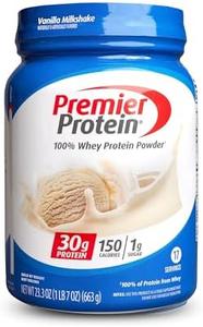Premier Protein Powder, Vanilla Milkshake, 30g Protein, 1g Sugar, 100% Whey Protein, Keto Friendly, No Soy Ingredients, Gluten Free, 17 Servings, 23.3 Ounces Clearance New Arrival