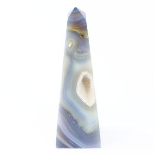 Agate Obelisk (330g) Clearance Free Shipping
