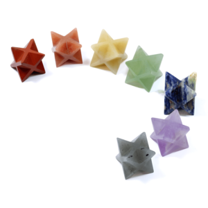7 Chakra Merkaba Star Set Sacred Geometry Crystals for Energy Alignment & Spiritual Growth Discount Cheapest