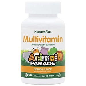 Natures Plus Animal Parade Children's Chewable Multivitamin - Orange Flavor - 90 Animal-Shaped Tablets - Promotes Health & Well-Being - Vegetarian, Gluten Free - 45 Servings Online Online Cheap Pice