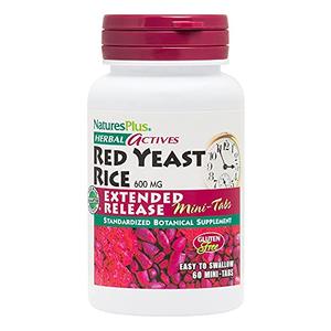 Natures Plus Herbal Actives Red Yeast Rice, Extended Release - 600 mg, 60 Mini Tablets - Herbal Supplement - Vegan, Vegetarian, Gluten-Free - 30 Servings Buy Cheap Footlocker