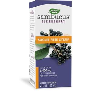 Nature's Way Sambucus Sugar-Free Elderberry Syrup, Traditional Immune Support*, 4 Oz How Much Sale Online