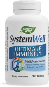 Nature's Way Systemwell Ultimate Immunity Multi-System Support* with Vitamins C, A, & D, Zinc, and Selenium, 180 Tablets Clearance Factory Outlet