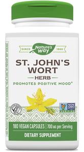 Nature's Way St. Johns Wort Herb, Promotes a Positive Outlook*, 700 mg per 2-Capsule Serving, Non-GMO Project Verified, Vegan, 180 Capsules (Packaging May Vary) Outlet Get To Buy