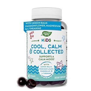Nature's Way Kids Cool, Calm & Collected Gummies for Ages 8 and Over, Grape Flavored, 40 Gummies Outlet Hot Sale