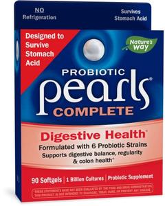 Nature's Way Probiotic Pearls Complete, Digestive Balance and Colon Health Support* Supplement for Men and Women , 90 Softgels Cheap Pirce