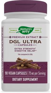 Nature's Way DGL Ultra - Premium Licorice Root Extract - Extra Strength** Digestive Relief* - With Gutgard - Gluten Free - 90 Vegan Capsules With Paypal Cheap Online