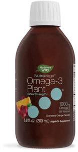 Nature's Way NutraVege Plant Based Omega-3 Extra Strength**, Eye, Heart, and Brain Health*, Cranberry-Orange Flavored Liquid, 6.8 oz Discount Largest Supplier