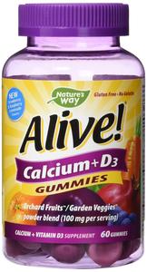Nature's Way Nature's Way Alive! Premium Calcium D3, Orchard Fruits/Garden Veggies Powder Blend, 60 Capsules (Pack of 1) With Credit Card Free Shipping
