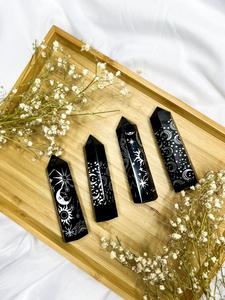 Black Obsidian Celestial Towers Cheap View