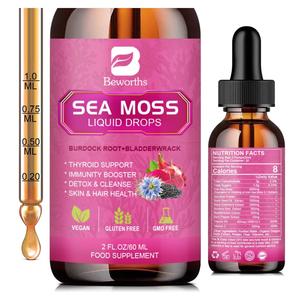 3000mg Sea Moss Liquid Drops - Black Seed Oil & Irish Sea Moss Gel with Burdock Root Bladderwrack, Elderberry, 6X Stronger Qrganic Seamoss Raw for Immunity Booster, Joint & Thyroid, Digestive Health Footlocker Pictures Sale Online
