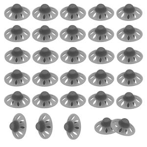 30Packs-Starkey Hearing Aid Domes Open Oticon Hearing Aid Domes Large Size Compatible with Phonak Marvel & Paradise RIC BTE Models SDS 4.0-Black Order
