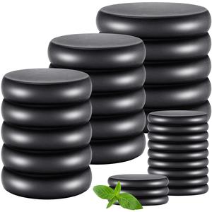 30 Pcs Hot Stones for Massage, Basalt Hot Rocks Massage Rocks Kit Black Smooth Massage Hot Stones Set for Professional Home Spa Warming Massage Relaxation and More, 4 Sizes With Paypal For Sale