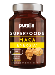 Suplement diety na energi MACA 60 kapsuek Purella SUPERSUPLEMENTS Outlet Online Shop